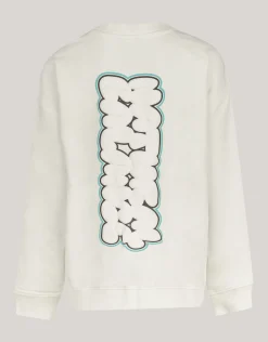 Shoeby Artwork Sweater Gebroken Wit< Gebreide Truien|Sweaters