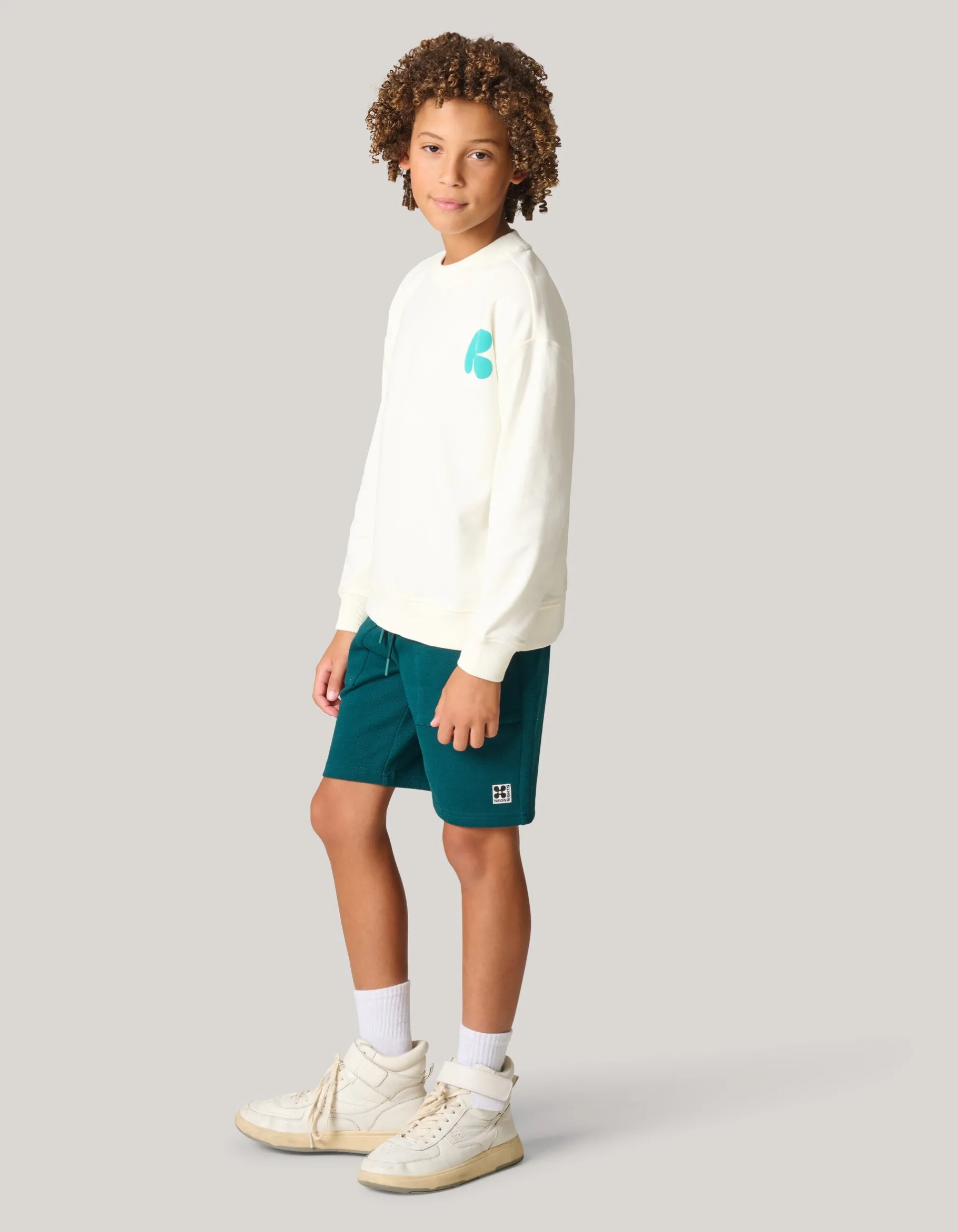 Shoeby Artwork Sweater Gebroken Wit< Gebreide Truien|Sweaters