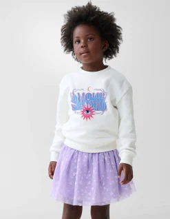 Shoeby Artwork Sweater Gebroken Wit< Sweaters En Hoodies