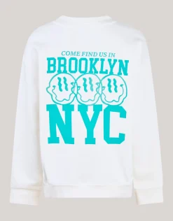 Shoeby Artwork Sweater Gebroken Wit< Gebreide Truien|Sweaters