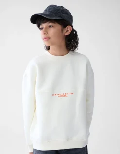 Shoeby Artwork Sweater Gebroken Wit< Gebreide Truien|Sweaters