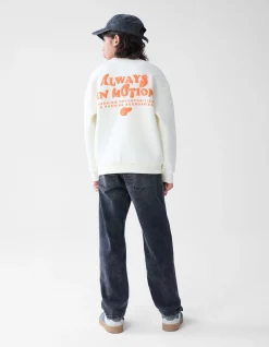 Shoeby Artwork Sweater Gebroken Wit< Gebreide Truien|Sweaters