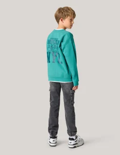 Shoeby Artwork Sweater Groen< Gebreide Truien|Sweaters