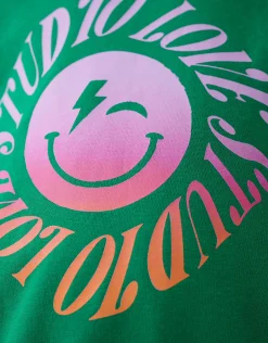 Shoeby Artwork Sweater Groen< Sweaters En Hoodies