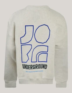 Shoeby Artwork Sweater Lichtgrijs< Gebreide Truien|Sweaters