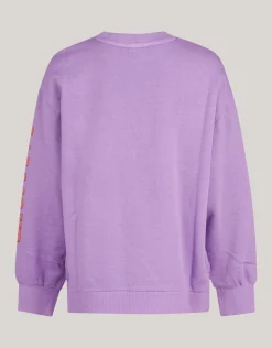 Shoeby Artwork Sweater Paars< Sweaters En Hoodies