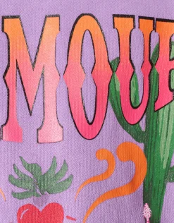 Shoeby Artwork Sweater Paars< Sweaters En Hoodies