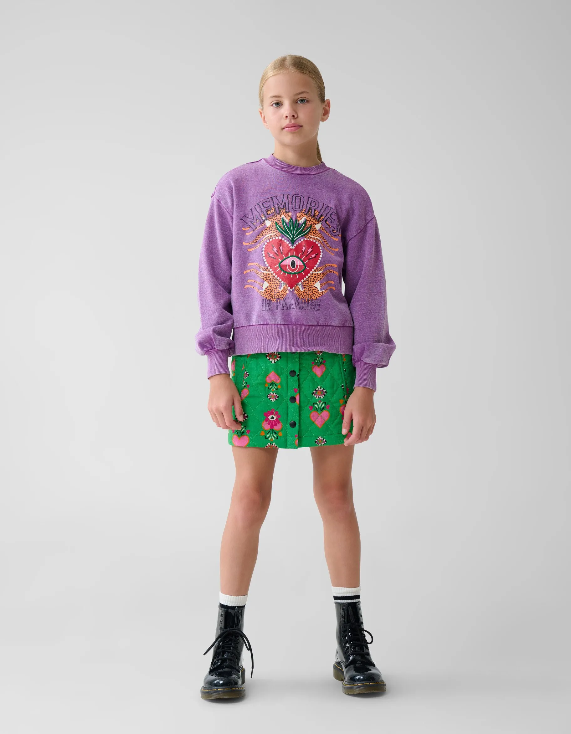 Shoeby Artwork Sweater Paars By Lizzy< Sweaters En Hoodies
