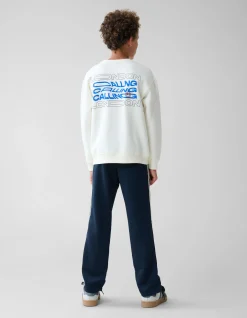 Shoeby Artwork Sweater Wit< Gebreide Truien|Sweaters