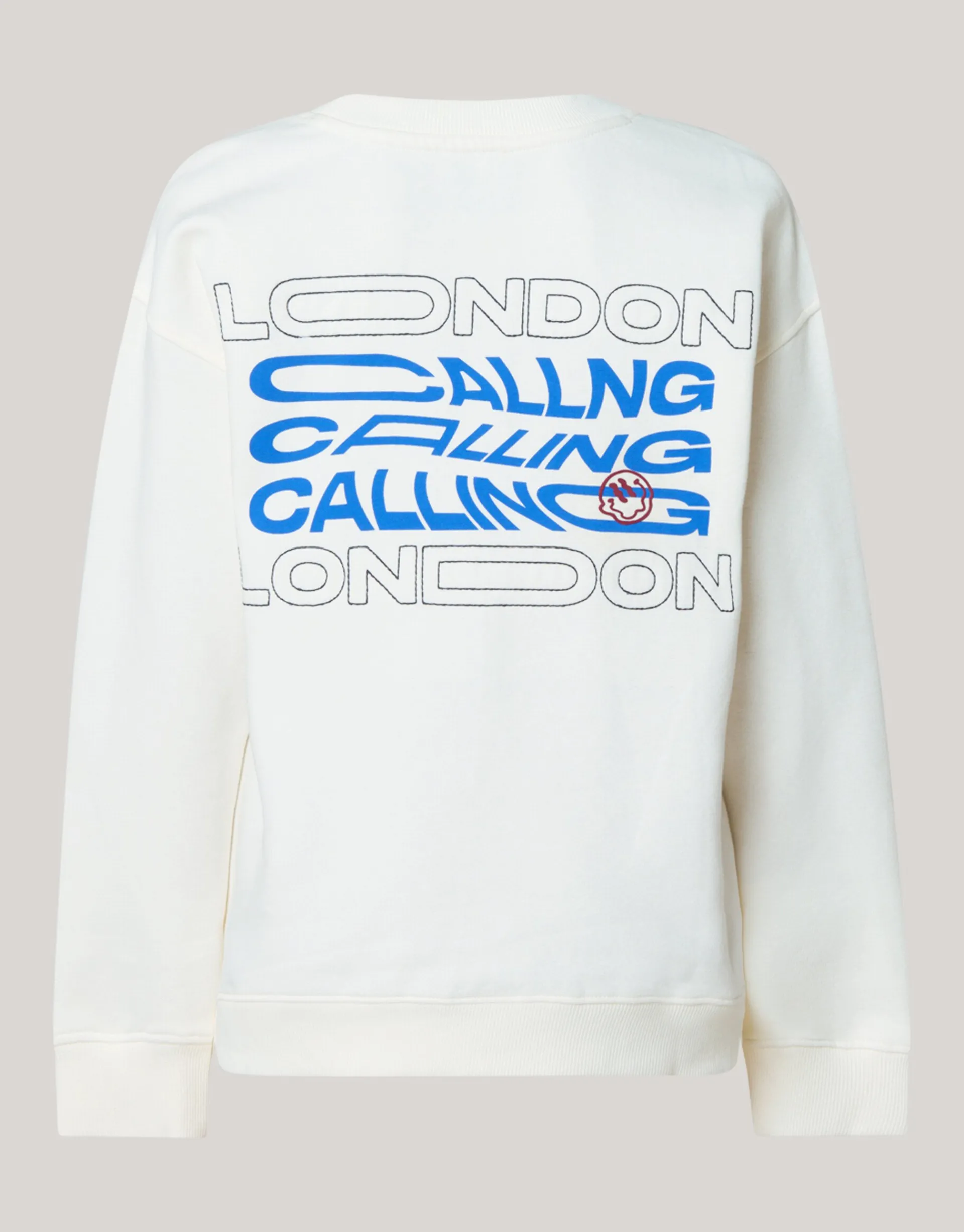 Shoeby Artwork Sweater Wit< Gebreide Truien|Sweaters