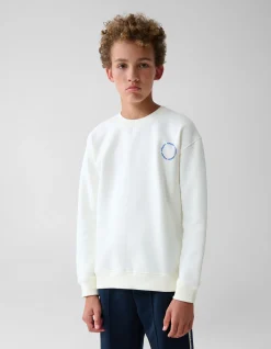Shoeby Artwork Sweater Wit< Gebreide Truien|Sweaters