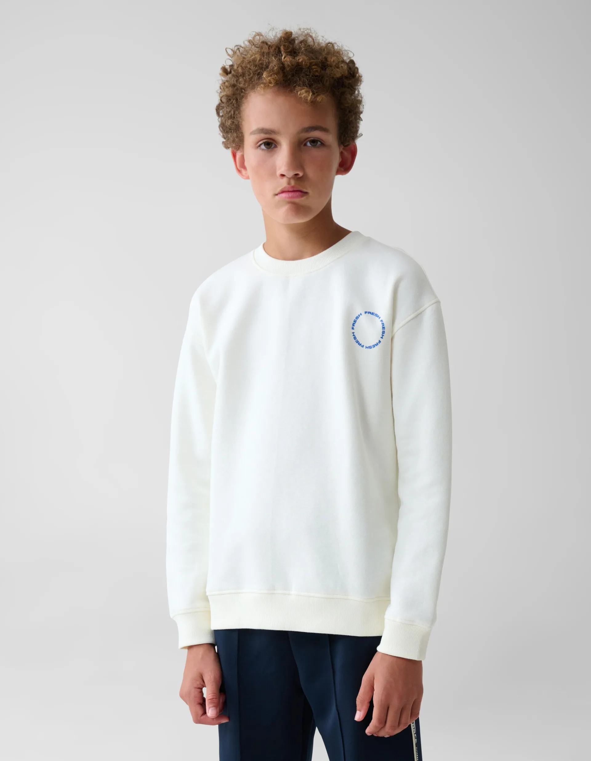 Shoeby Artwork Sweater Wit< Gebreide Truien|Sweaters