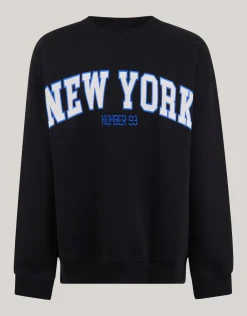 Shoeby Artwork Sweater Zwart< Gebreide Truien|Sweaters