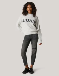 Shoeby Artwork Trui Grijs<DAMES Truien En Sweaters