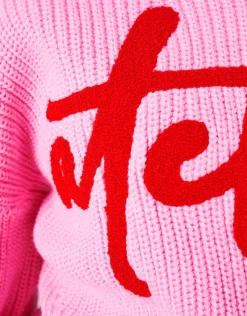 Shoeby Artwork Trui Roze<DAMES Truien En Sweaters