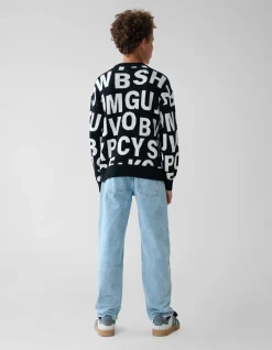 Shoeby Artwork Trui Zwart< Gebreide Truien