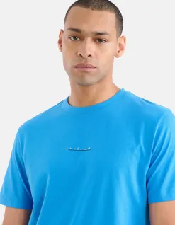 Shoeby Artwork T-shirt Blauw<Heren T-Shirts En Polo's