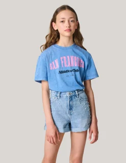 Shoeby Artwork T-shirt Blauw< T-Shirts