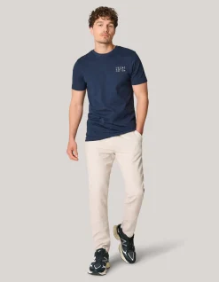 Shoeby Artwork T-shirt Donkerblauw<Heren T-Shirts En Polo's