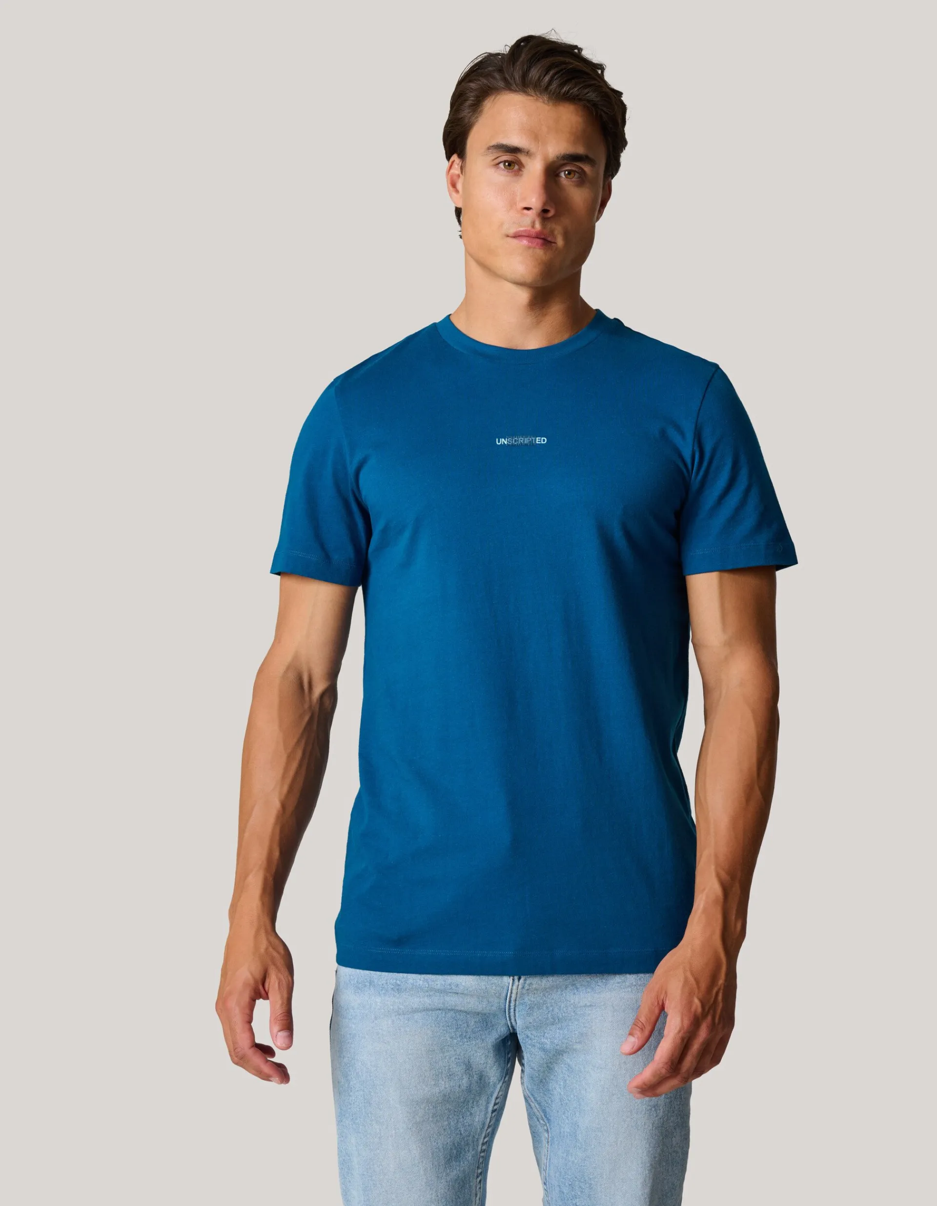Shoeby Artwork T-shirt Donkerblauw<Heren T-Shirts En Polo's