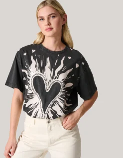 Shoeby Artwork T-shirt Donkergrijs<DAMES T-Shirts