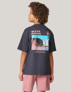 Shoeby Artwork T-shirt Donkergrijs< T-Shirts