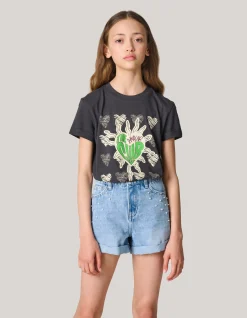 Shoeby Artwork T-shirt Donkergrijs< T-Shirts