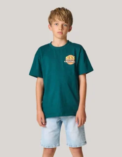 Shoeby Artwork T-shirt Donkergroen< T-Shirts