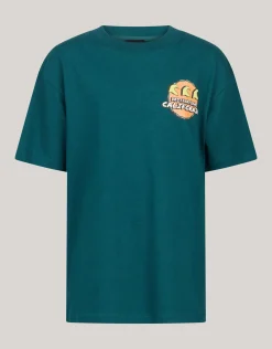 Shoeby Artwork T-shirt Donkergroen< T-Shirts