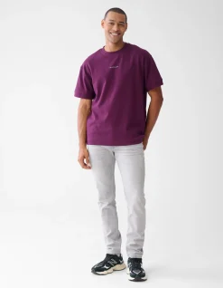 Shoeby Artwork T-shirt Donkerrood<Heren T-Shirts En Polo's