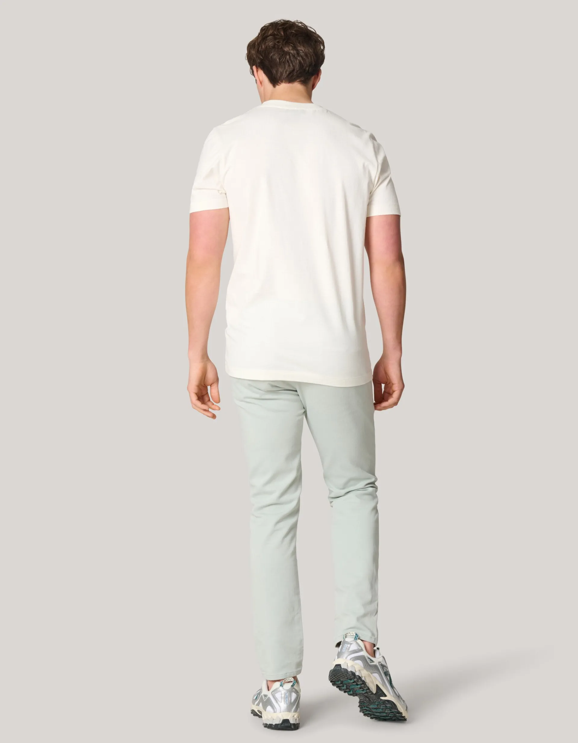 Shoeby Artwork T-shirt Gebroken Wit<Heren T-Shirts En Polo's