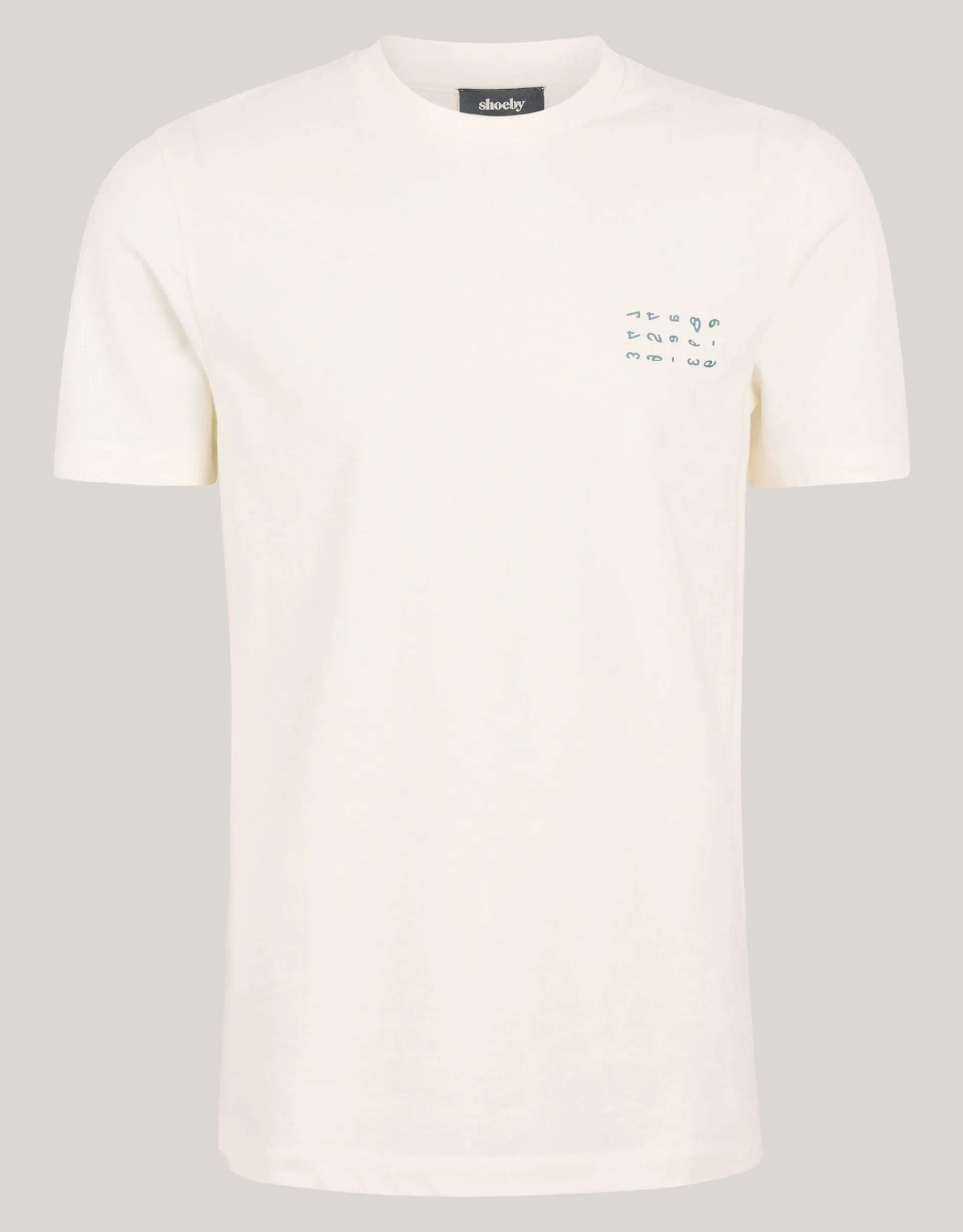 Shoeby Artwork T-shirt Gebroken Wit<Heren T-Shirts En Polo's