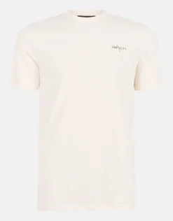 Shoeby Artwork T-shirt Gebroken Wit<Heren T-Shirts En Polo's
