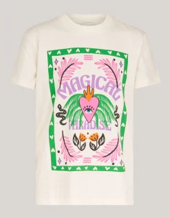 Shoeby Artwork T-shirt Gebroken Wit< T-Shirts
