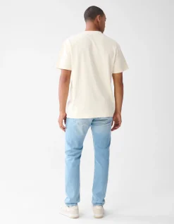Shoeby Artwork T-shirt Gebroken Wit<Heren T-Shirts En Polo's