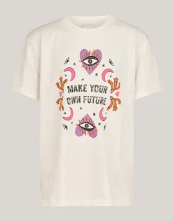 Shoeby Artwork T-shirt Gebroken Wit< T-Shirts