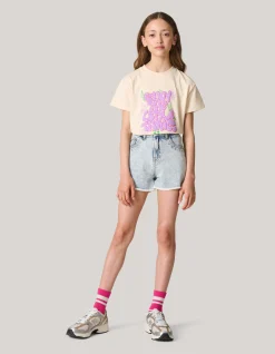 Shoeby Artwork T-shirt Gebroken Wit< T-Shirts