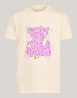 Shoeby Artwork T-shirt Gebroken Wit< T-Shirts