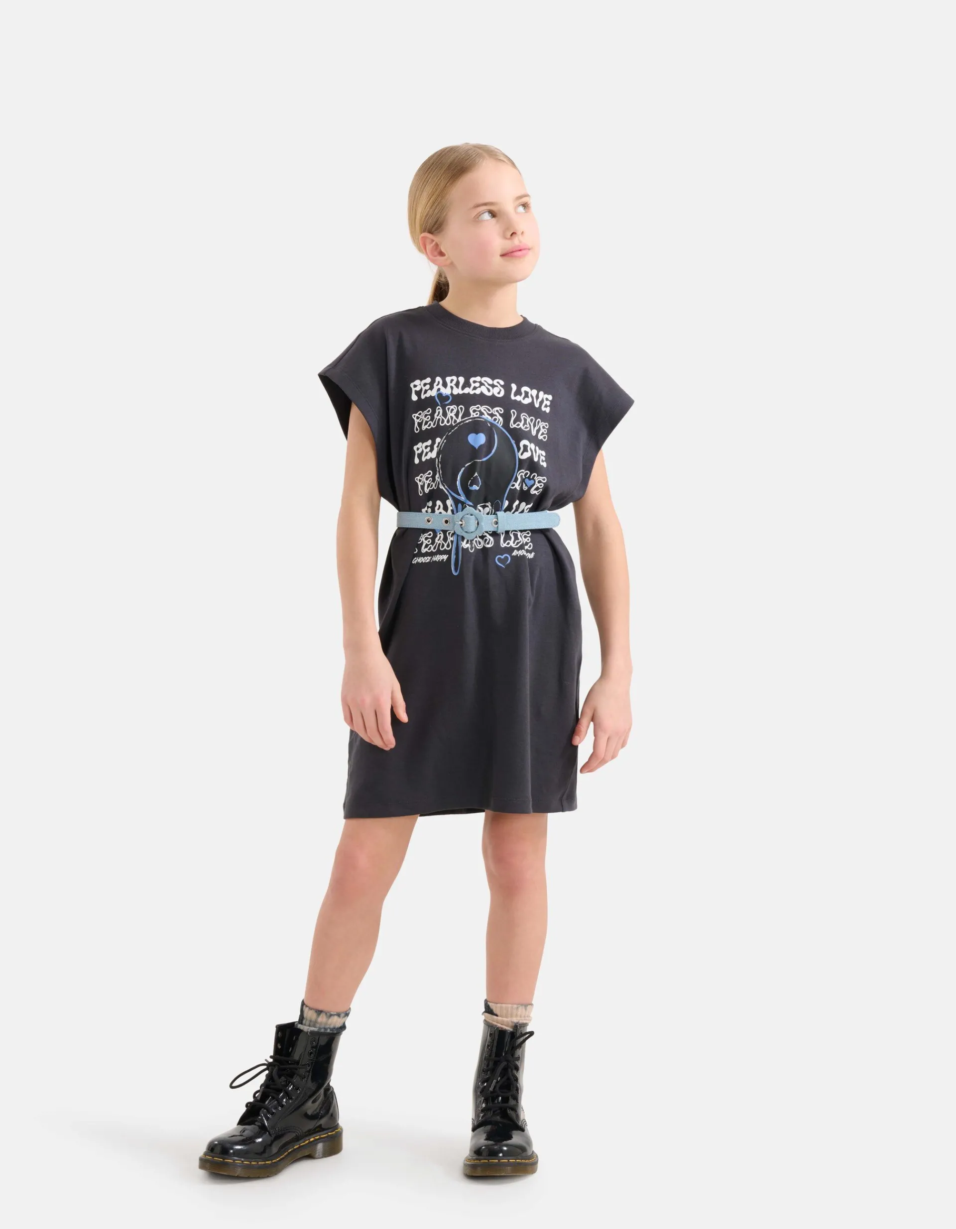 Shoeby Artwork T-shirt Jurk Zwart< Jurken
