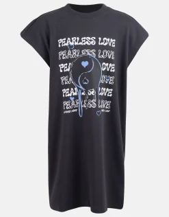 Shoeby Artwork T-shirt Jurk Zwart< Jurken