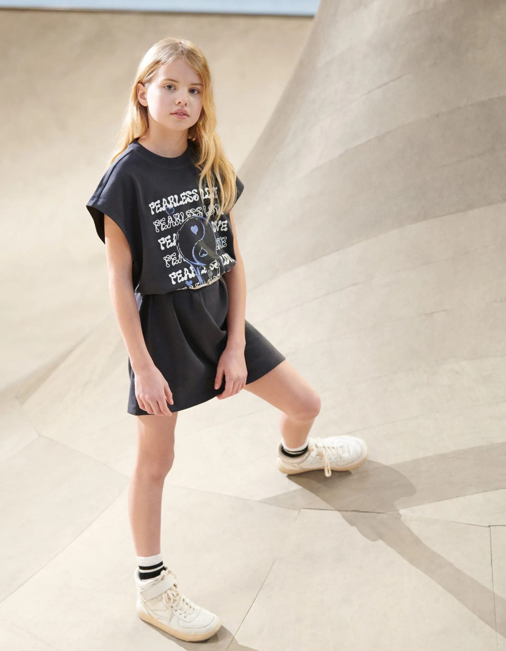 Shoeby Artwork T-shirt Jurk Zwart< Jurken