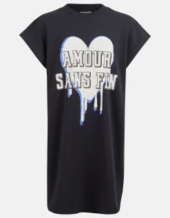Shoeby Artwork T-shirt Jurk Zwart< Jurken
