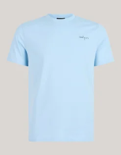 Shoeby Artwork T-shirt Lichtblauw<Heren T-Shirts En Polo's