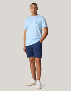 Shoeby Artwork T-shirt Lichtblauw<Heren T-Shirts En Polo's