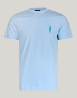 Shoeby Artwork T-shirt Lichtblauw<Heren T-Shirts En Polo's