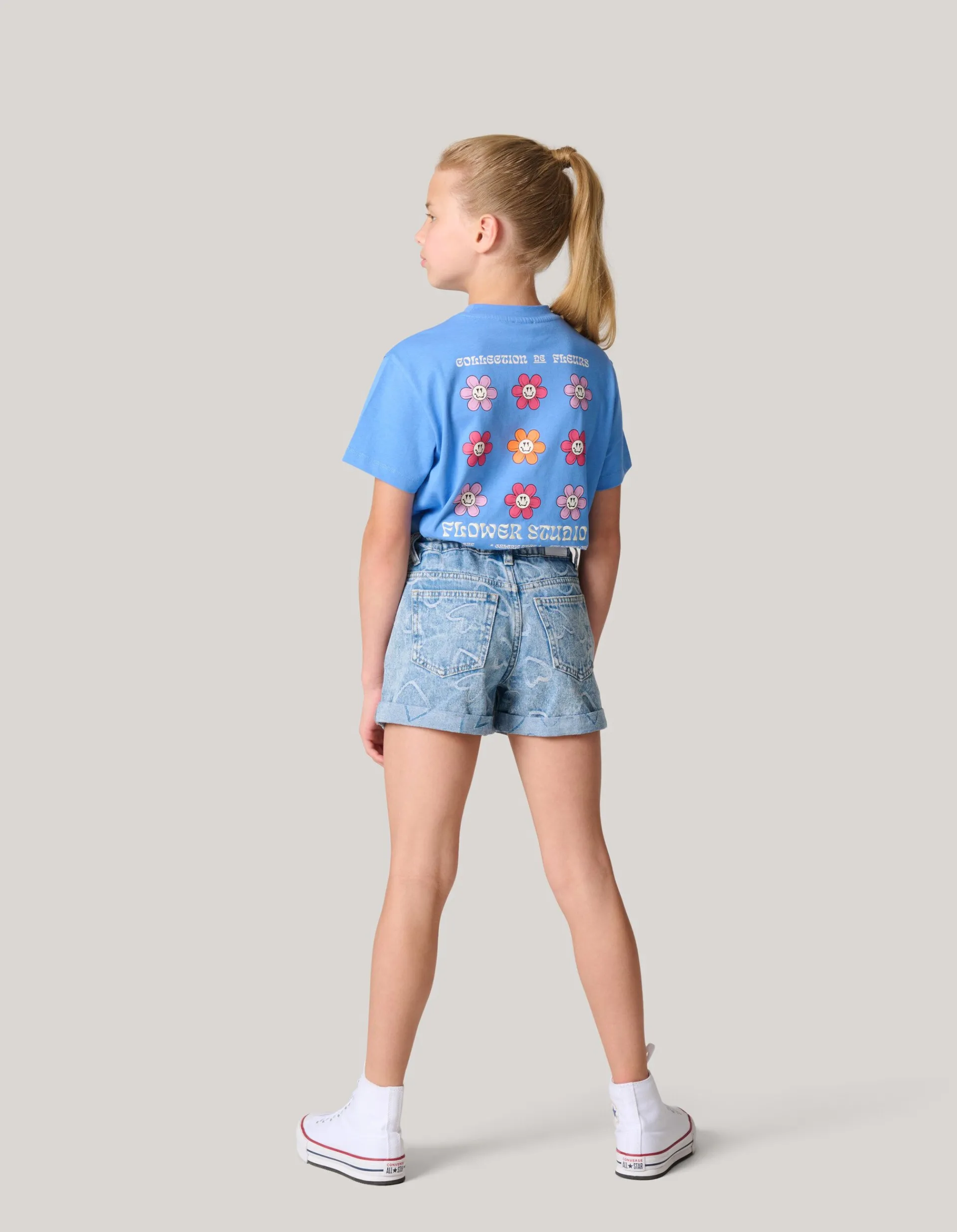 Shoeby Artwork T-shirt Lichtblauw< T-Shirts
