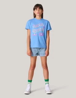 Shoeby Artwork T-shirt Lichtblauw< T-Shirts