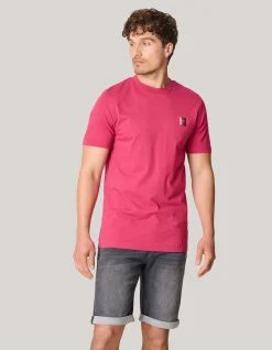 Shoeby Artwork T-shirt Lichtrood<Heren T-Shirts En Polo's