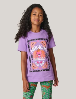 Shoeby Artwork T-shirt Paars< T-Shirts