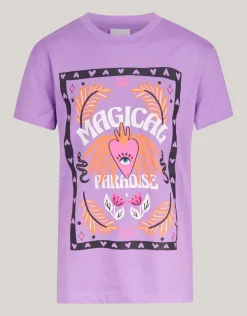 Shoeby Artwork T-shirt Paars< T-Shirts
